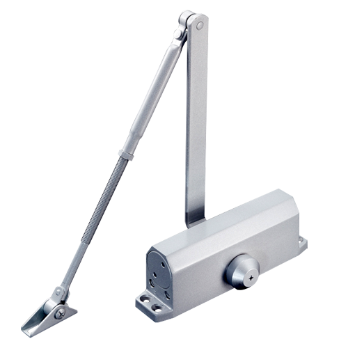 Door closer - For left or right opening - Metallic material - Doors up to 85 kg - Two closing speeds - 68 (Al) x 44.5 (Fo) x 206 (An) mm