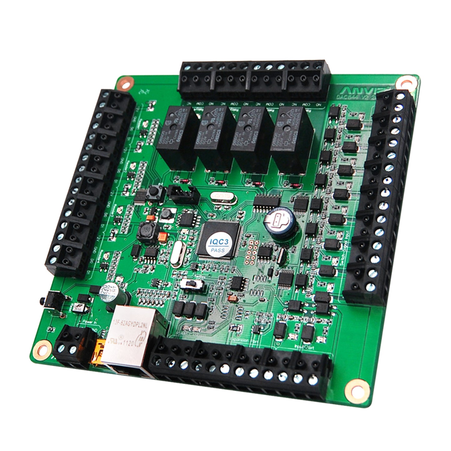 Controlador de Acceso Distribuido - TCP/IP, Mini USB, RS485 - 4 Tickets Wiegand - 4 Relés de Salida - Antipassback, Bloqueos, Bloqueo/Desbloqueo - ANVIZ Starlink incluido gratis