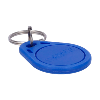 Portachiavi TAG di prossimità numerato - ID per radiofrequenza - EM RFID passivo | Colore azzurro - Bassa frequenza 125 kHz - Leggera e portatile - Massima sicurezza