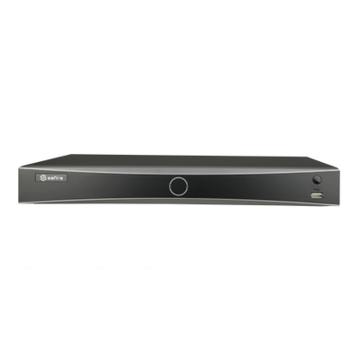 NVR video recorder with facial recognition - 16 CH video | Max resolution 12 Mpx - Facial recognition up to 4 channels - Comparison of up to 10,000 images - TrueSense, false alarm filter for vehicles and people - Supports 2 hard disks | Alarm