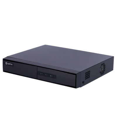 Safire 5n1 Video Recorder - 8 CH HDTVI / HDCVI / AHD / CVBS / 8 IP - H.265 Pro+ - HDMI 2K, VGA and BNC (CVBS) output - 4 CH Artificial Intelligence - Supports 1 hard drive | Audio