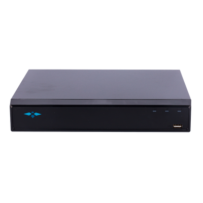 Grabador IP X-Security AI - 8 CH vídeo IP / 8 puertos PoE - Resolución máxima grabación 12 Mpx - Ancho de banda 80 Mbps - Salida HDMI Full HD y VGA - Admite 1 disco duro