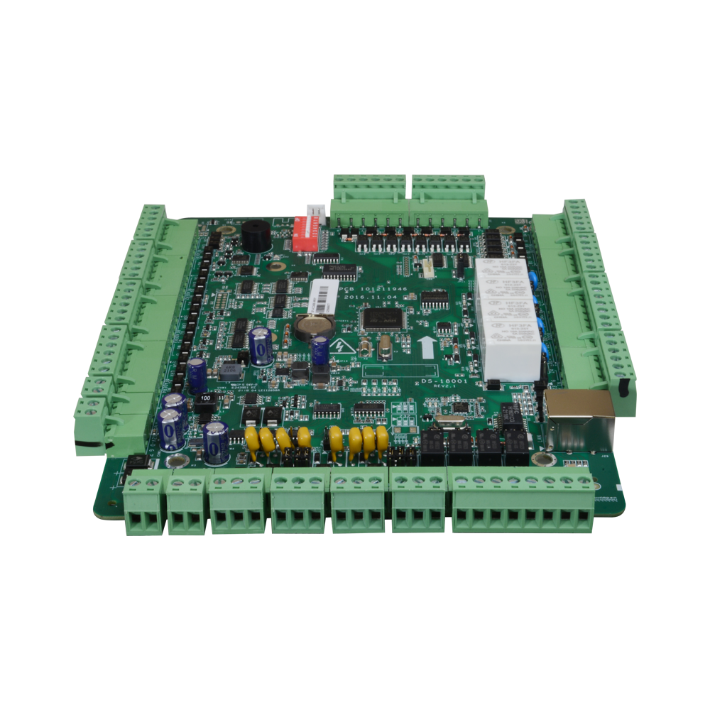 Controlador de Acceso Biométrico - Acceso por Huella Digital, Rostro, Tarjeta o Contraseña - Comunicación TCP/IP | eInicio | ISAPI | OSDP - 4 entradas Wiegand 26 y 8 RS485 - Salida de relé para cuatro puertos - Software Safire Control Center