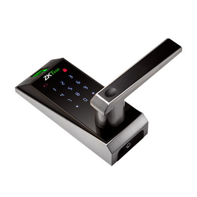 Cerradura inteligente ZKTeco - Huella, teclado y Bluetooth - Hasta 100 usuarios y app móvil - Autónoma 4 pilas AA - Ultra seguridad con código aleatorio - Compatible con ZK SmartKey APP