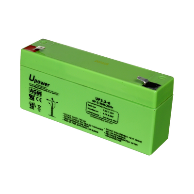 Upower - Rechargeable battery - AGM lead-acid technology - Voltage 6 V - Capacity 3.2 Ah - 66 x 134x 34/ 670g - For backup or direct use