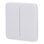 Ajax - LightSwitch SoloButton - Pannello tattile per doppio interruttore della luce  - Compatibilità con AJ-LIGHTCORE-2G - Retroilluminazione a LED - Pannello tattile senza contatto - Colore bianco