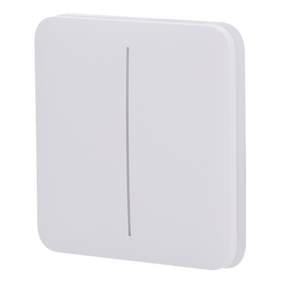Ajax - LightSwitch SoloButton - Panel táctil con interruptor de luz dual - Compatibilidad con AJ-LIGHTCORE-2G - Retroiluminación LED - Panel táctil sin contacto - Color blanco