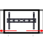 Soporte con inclinación para monitor - Hasta 86" - Peso máximo 130Kg - VESA 1000x600mm