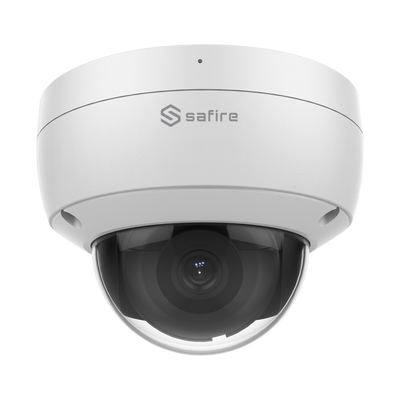 Cámara IP de 8 Megapíxeles - Sensor de Luz Ultra Baja de 1/1.8" - Compresión H.265+ / H.265 - Lente de 2.8 mm / WDR / IR 30 m - Truesense2: Filtro de falsas alarmas mejorado - Alarma | Audio | Micrófono incorporado