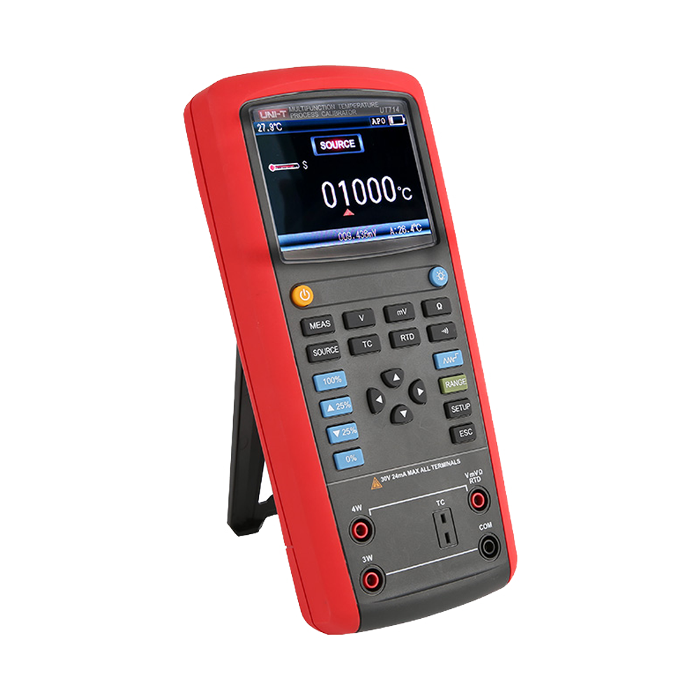 Temperature process calibrator - LCD display of up to 2000 cuents - Realization of thermopares and RTDs measurements - Realization of voltage and resistance measurements - It has USB communication - Automatic payment