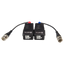 Passive Twisted Pair Transmitter - 4N1 (HDTVI / HDCVI / AHD / CVBS) - 1 Video Channel - Passive, 2 Pin Connector - Distance: 190 ~ 440m - 2 Units