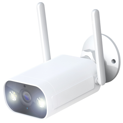 Tuya Smart Camera 2K - Wifi 2.4 GHz - Suitable for outdoors | IR up to 10m - White light / People detection - Recording to MicroSD card or Cloud - Compatible with TUYA Smart / Google / Alexa