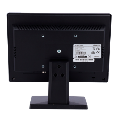 Monitor SAFIRE LED 10" - Progettato per la videosorveglianza - Formato 16:10 - VGA, HDMI, BNC loop e audio - Risoluzione 1280x800 - altoparlanti integrati