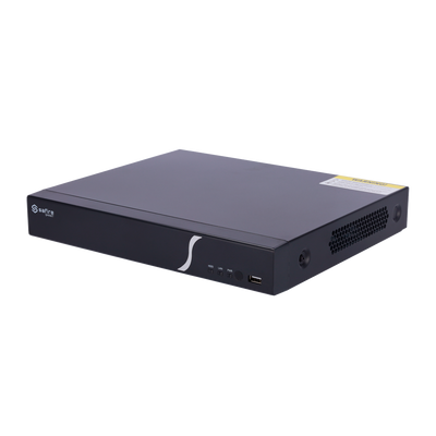 Safire Smart - Videoregistratore NVR per telecamere IP gamma B1 - 8CH video PoE 96W / Compressione H.265 - Risoluzione fino a 8Mpx / Larghezza di banda 80Mbps - Uscita HDMI 4K e VGA - Supporta eventi VCA da telecamere IP / Funzione POS