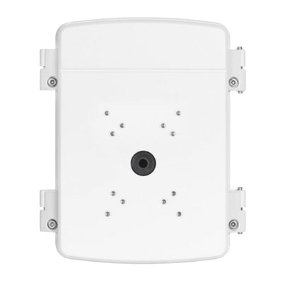 Junction box - For motorized dome cameras - Suitable for outdoor use - Roof or wall installation - White color - Hollow pins
