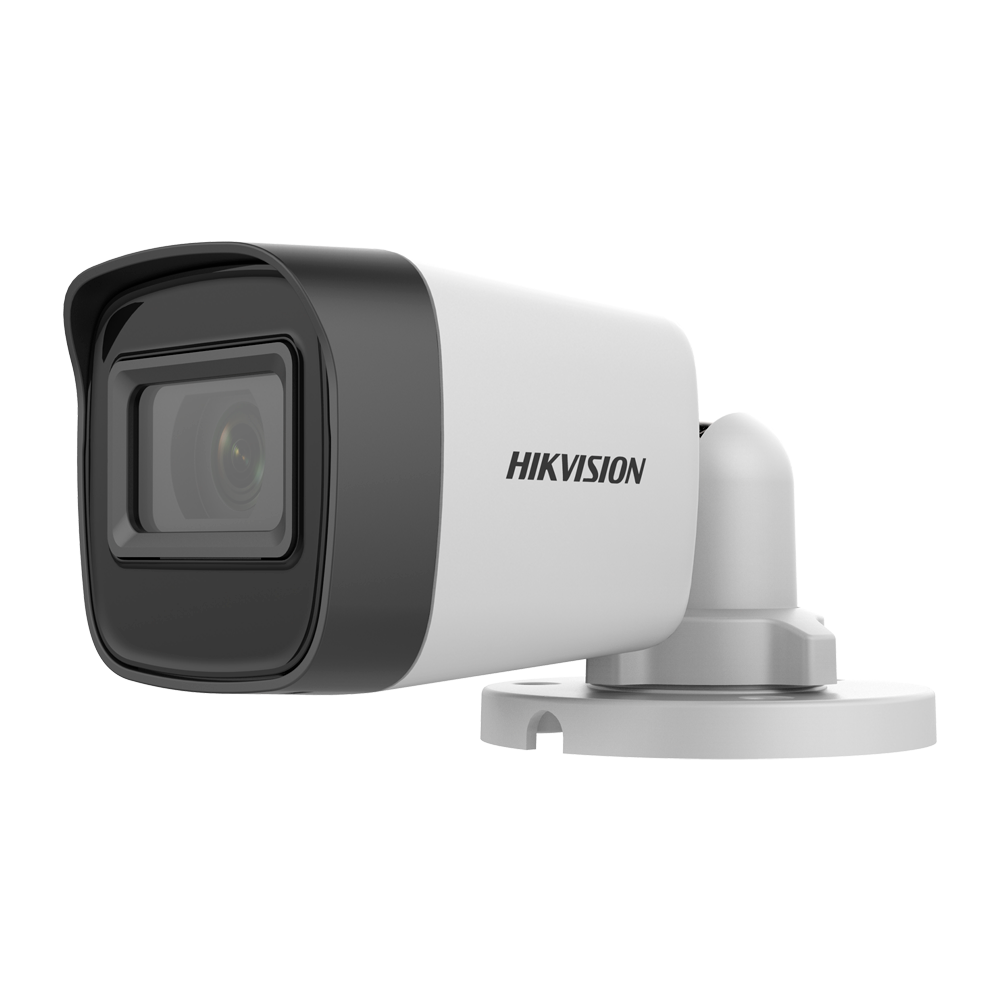 Hikvision - Cámara Bullet 4en1 Gama Value - Resolución 5 Megapíxel - Lente 2.8 mm - EXIR IR alcance 20 m - Impermeable IP67 | Plástico