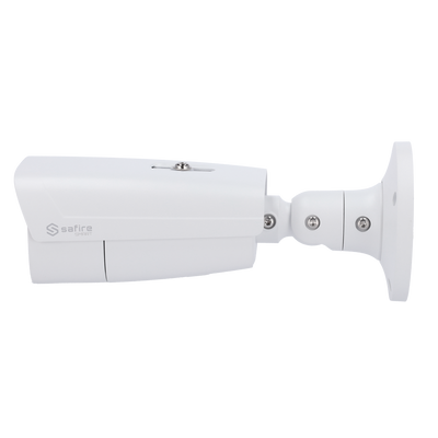 Safire Smart - Cámara Bullet IP gama LPR - Resolución 4 Megapíxel (2592x1520) - Lente Motorizada 8-32 mm | Audio | IR 100m - Reconocimiento de matrículas / Gestión de listas - Impermeabilidad IP67 | PoE (IEEE802.3af) |Alarma