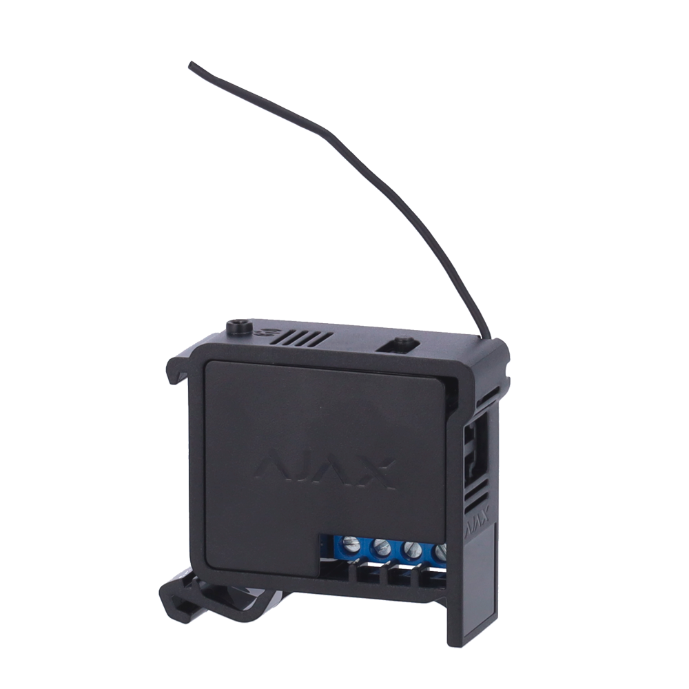 Staffa per guida DIN - Compatibile con AJ-RELAY - Compatibile con AJ-WALLSWITCH - Colore nero - Innowatt