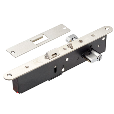 Electromechanical Safety Lock - Fail Secure and Fail Safe Opening Modes - Holding Force 500kg | Door sensor - Bi-directional opening - Made of SUS304 stainless steel - Euro cylinder included with keys