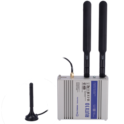 Teltonika Industrial Router - Wi-Fi 5 - Bluetooth LE 4.0 - 4 Gigabit RJ45 Ethernet ports - USB 2.0 - Digital Input/Output