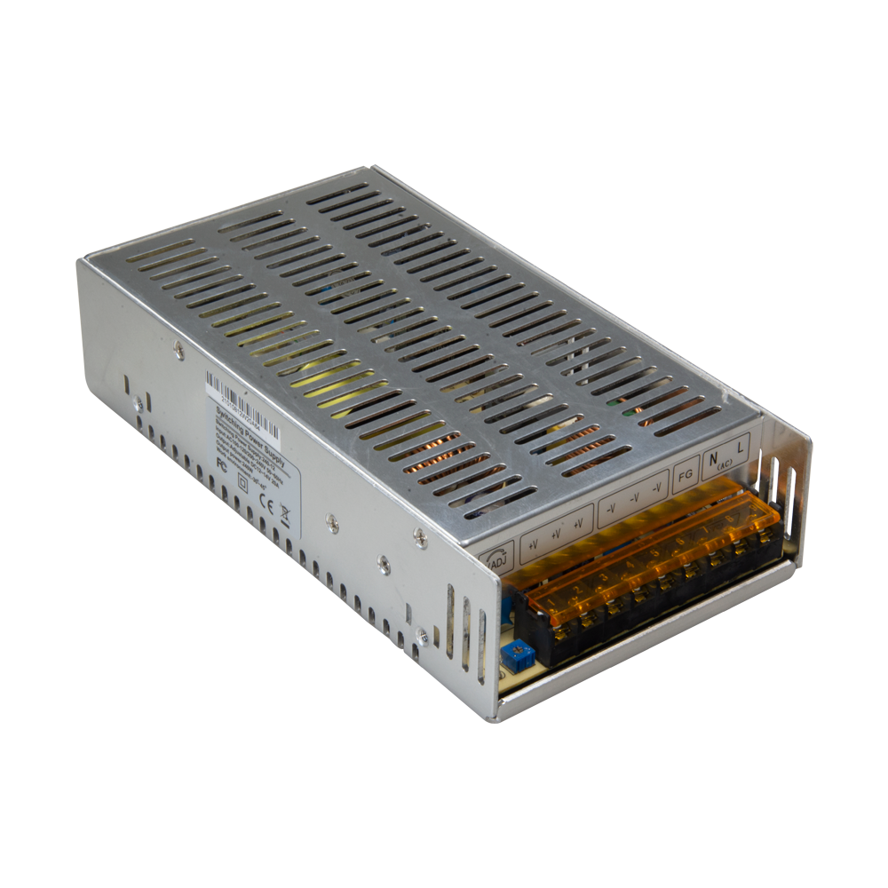 Switched power source - Input AC 100V~240V - Output DC 12V / 20A (240W) - Resettable protection fuse - Power source DC 12V / 15A - Metal body