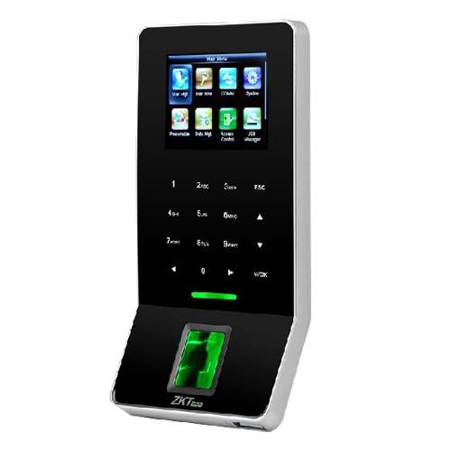 Control de asistencia y acceso - Sensor BioID de huella, PIN y tarjeta EM - 3.000 huellas | 30.000 registros - TCP/IP, USB, RS485, Wiegand y relé - Apto para interiores - Software ZKBioTime 8