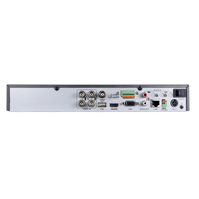 Videoregistratore 5n1 Safire H.265+ - Risparmia spazio e larghezza di banda - 4 CH HDTVI / HDCVI / AHD / CVBS / 1 IP - 4Mpx LiteHDTVI/1080p (12FPS) - Uscita HDMI Full HD, VGA e BNC (CVBS) - Allarmi (4/1) | 1 CH audio / 1 HDD