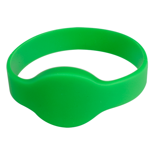 Pulsera de proximidad - Identificación por radiofrecuencia - MF pasiva - Frecuencia 13,56 MHz - Color verde - Máxima seguridad