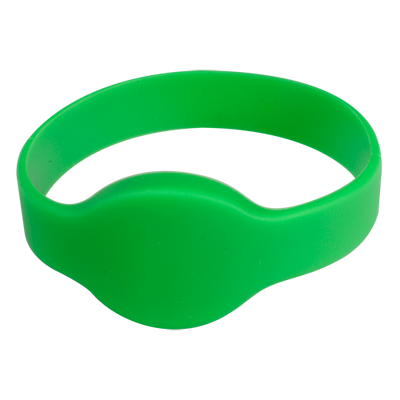 Bracciale di prossimità - ID per radiofrequenza - MF passivo - Frequenza 13.56 MHz - Colore verde - Massima sicurezza