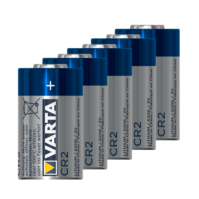 Varta - 10 CR2 batteries - Voltage 3.0 V - Lithium - Nominal capacity 850 mAh - Compatible with the products in the catalog