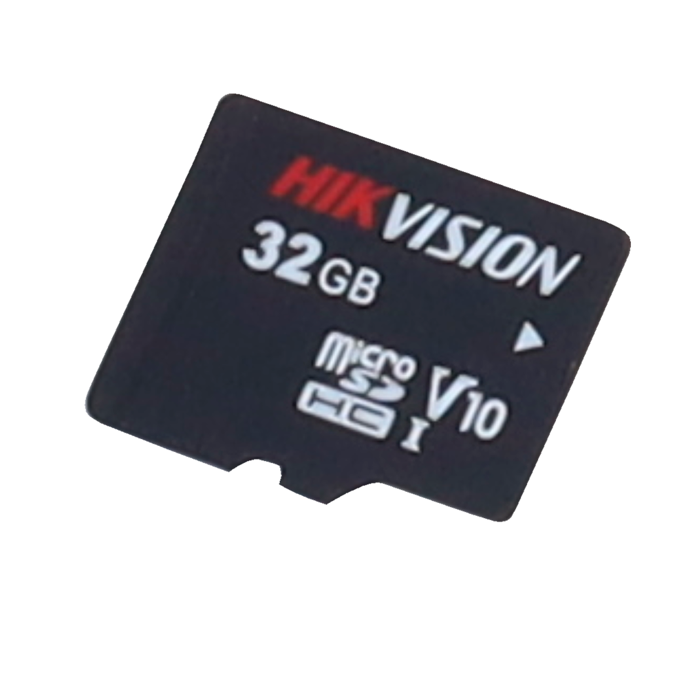 Scheda di memoria Hikvision - Tecnologia 3D TLC NAND - Capacità 32 GB - Classe 10 U1 V10 - Più di 3000 cicli di lettura/scrittura - Adatto per dispositivi di Videosorveglianza