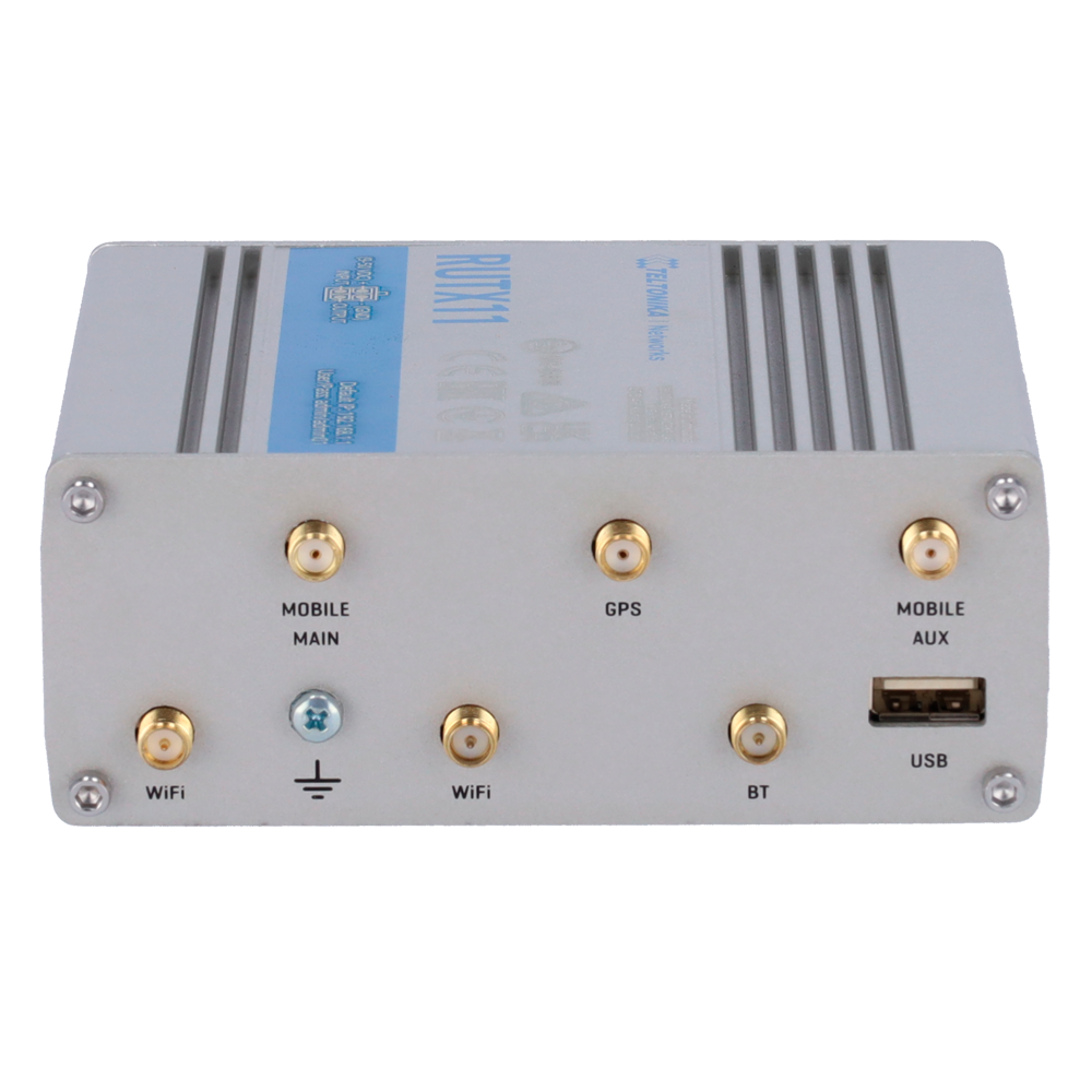 Teltonika Router 4G Industriale - Dual SIM 4G Cat 6 - Wi-Fi 5 - Bluetooth LE 4.0 - Posizionamento GNSS - 4 porte Ethernet RJ45 Gigabit