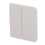 Ajax - LightSwitch SideButton - Panel táctil con interruptor de luz dual - Compatible con AJ-LIGHTCORE-2G - Retroiluminación LED - Panel táctil lateral sin contacto - Color gris ostra