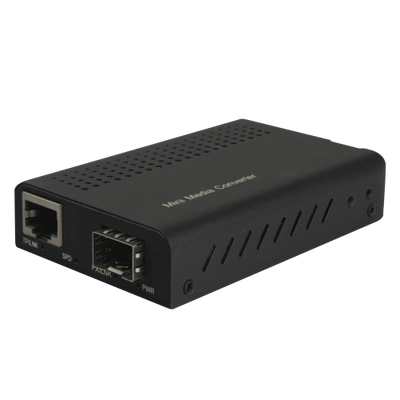 Media Converter - 1x Ethernet RJ45 - 1x SFP - Gigabit - 10/100/1000 Base-TX - Small Size