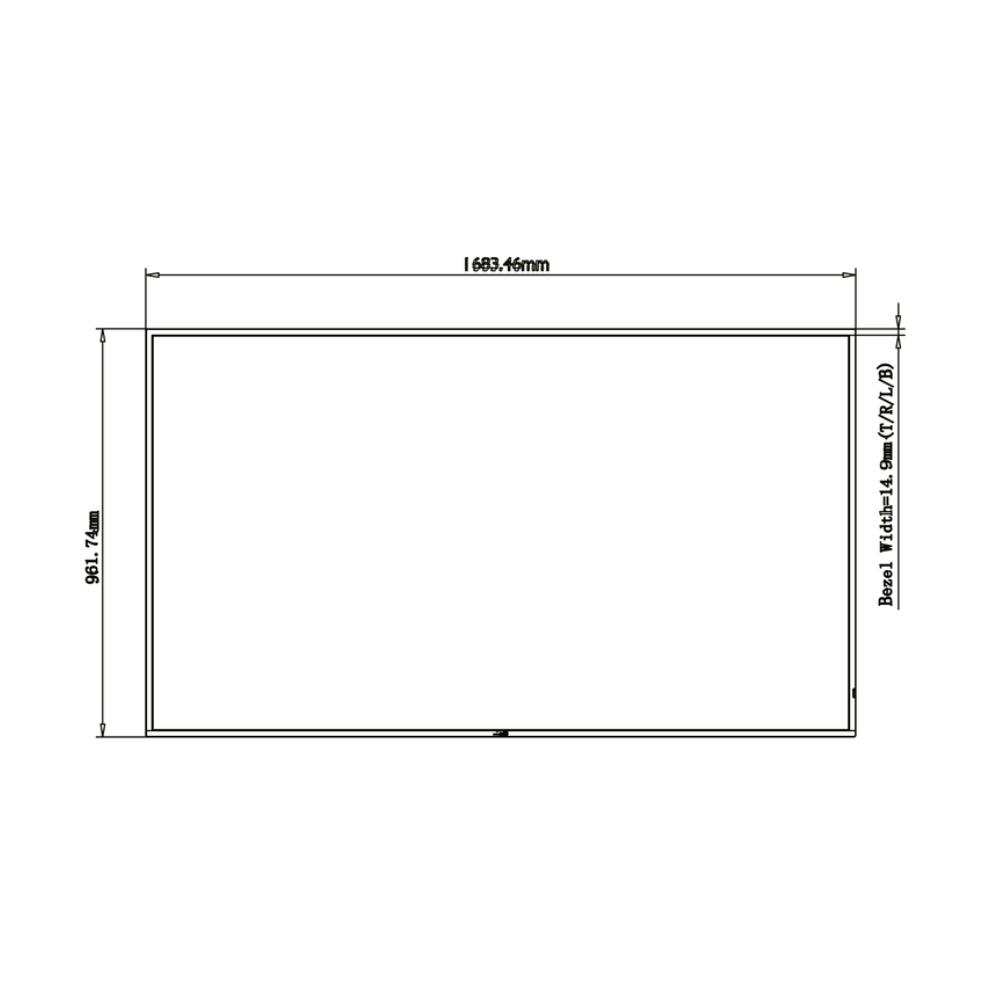 Monitor HISENSE DLED 4K 75" | Serie E - Progettato per negozi e ristoranti - Risoluzione 3840x2160 - 2 ingressi HDMI 2.0 - Angolo di visione di 178° - Audio | Altoparlanti integrati