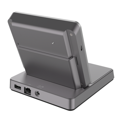 Lettore di schede e di volti - Schede EM 125 kHz e MF 13.56 MHz - Telecamera 2 Mp - Comunicazione TCP/IP, WiFi e USB - Plug &amp; Play - Software iVMS-4200