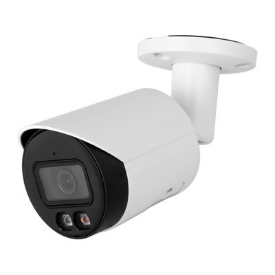 4 Megapixel Gamma Pro IP Bullet Camera - 1/3” Progressive Scan CMOS - H.265+/H.265/H.264+/H.264 Compression - 2.8 mm Lens / LED 30 m range - WDR | Integrated microphone - WEB, DSS/PSS, Smartphone and NVR
