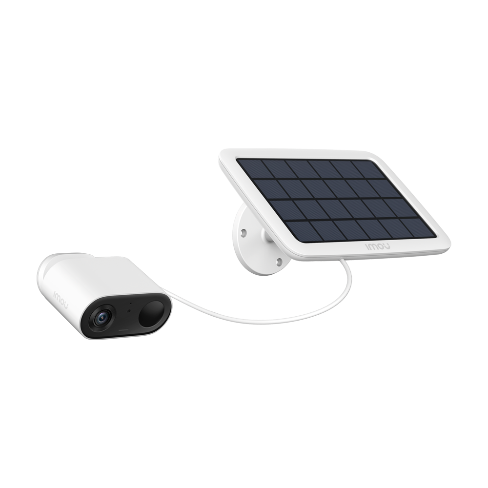 Telecamera Wifi Imou 3 Megapixel - Batteria 5000 mAh + Pannello solare - Lente 2.8 mm / IR 7 m - Rilevamento PIR + Persone - Audio bidirezionale / Sirena - Adatta per esterni IP65