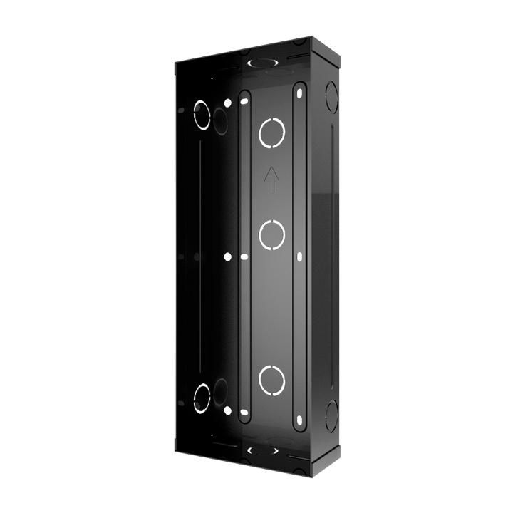 Video intercom support - Specific for Akuvox AK-R27(8)A video intercoms - Dimensions: 270mm (Al) x 122mm (An) x 61mm (Fo) - Made of galvanized steel - Flush mounting - easy installation