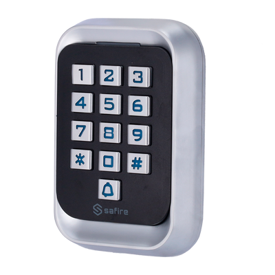 Controllo accessi autonomo - Accesso tramite scheda EM e PIN - Uscita relè, pulsante e campanello - Wiegand 26 - Controllo orario - Adatta per interni