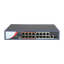 Switch PoE - 16 porte PoE + 2 Uplink (RJ45 + SFP) - Velocità 10/100 Mbps - Fino 135W in totale per tutte le porte - Fino a 4k della tabella degli indirizzi MAC - Standard IEEE802.3af (PoE) / a (PoE+)