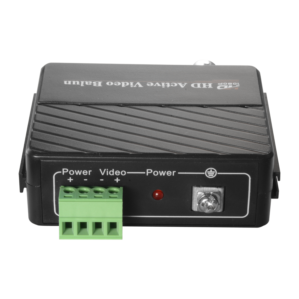 Active transceiver - Optimized for HDTVI / HDCVI / AHD - 1 video channel - BNC/UTP 4 pins - Distance: 400 ~ 700 m - Receiver / Compatible with BA615A-TX