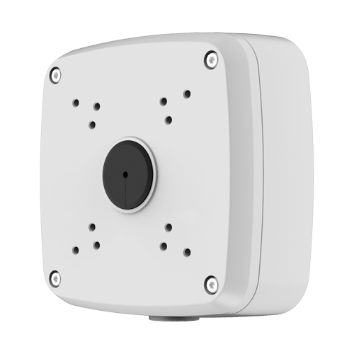 Scatola di giunzione - Adatto per diverse telecamere - Per esterni - Installazione a tetto o parete - Colore bianco - Pin cavo