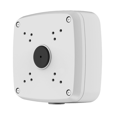 Caja de conexiones - Apto para varias cámaras - Para exterior - Instalación en techo o pared - Color blanco - Pasacables