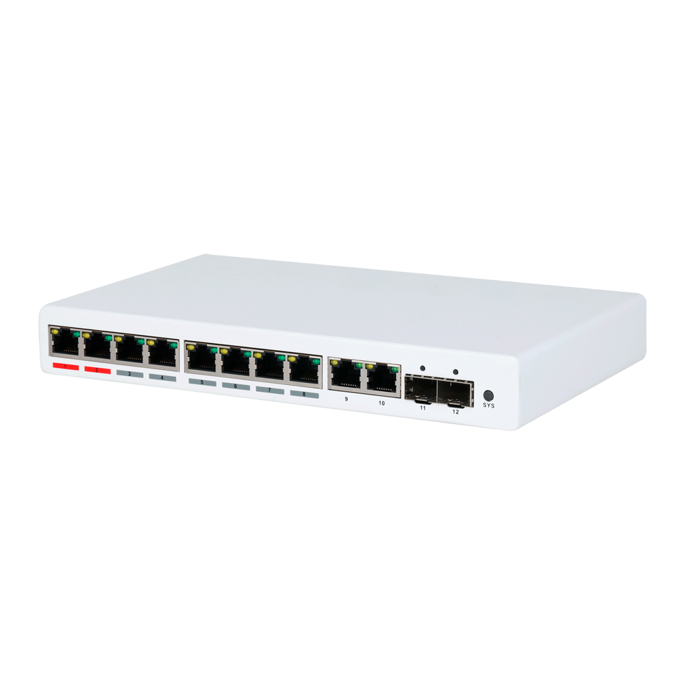 Conmutador PoE QoS/802.1X - LACP/LAG estático/IGMP Snooping/Duplicación de puertos