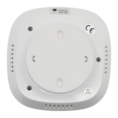 PIR ceiling detector - Wireless - Internal antenna - Low battery LED indicator - 360º detection, no blind spots - Power supply 2 AA 1.5 V LR6 batteries