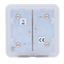 Ajax - LightSwitch SoloButton - Pannello tattile per interruttore della luce - Compatibile AJ-LIGHTCORE-1G / -2W - Retroilluminazione a LED - Pannello tattile senza contatto - Colore avorio