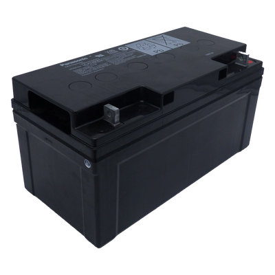 Panasonic - Batteria ricaricabile - Tecnologia piombo-acido AGM - Voltaggio 12 V / Capacità 65 Ah - 175 x 350 x 166 mm / 23.5 kg - Per backup o uso diretto