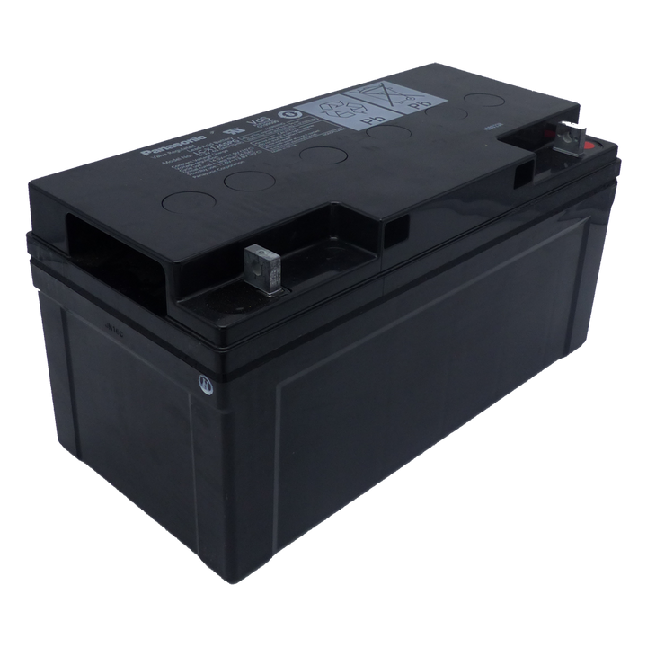 Panasonic - Rechargeable battery - AGM lead-acid technology - Voltage 12 V / Capacity 65 Ah - 175 x 350 x 166 mm / 23.5 kg - For backup or direct use