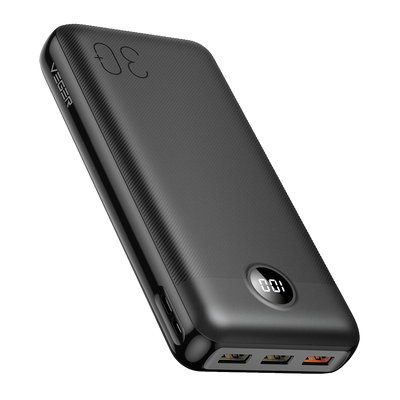 VEGER - External battery - Capacity 30000 mAh - Voltage 3.7 V / Lithium polymer - Nominal capacity 20400 mAh - Power 111 Wh
